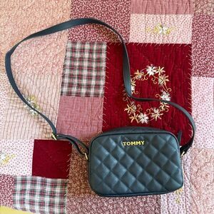 Tommy Quilted Navy Crossbody Bag